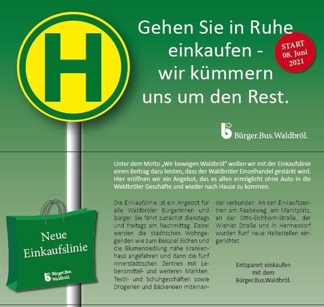 Neue Einkaufslinien mit dem Bürgerbus